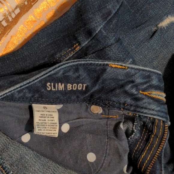 AE Destroyed Slim Stretch Bootcut Jeans - Picture 8 of 8
